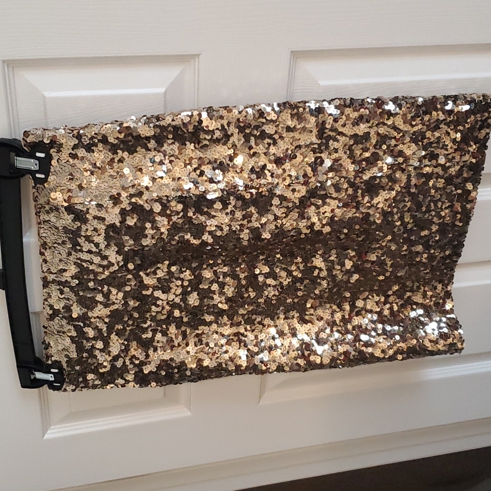 ANTONIO MELANI GOLD SEQUIN SKIRT 2